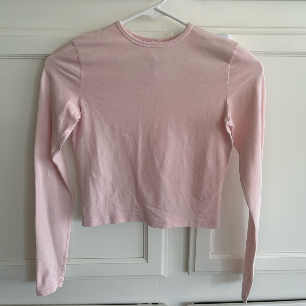 Skims VINTAGE CROPPED LONG SLEEVE T-SHIRT